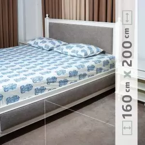 نیم ست ملحفه پنبه‌ای کد 13 عرض 160 سانت