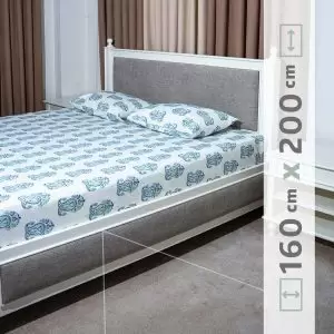 نیم ست ملحفه پنبه‌ای کد 14 عرض 160 سانت
