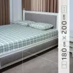 نیم ست ملحفه پنبه‌ای کد 02 عرض 180 سانت