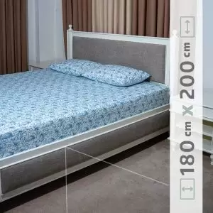 نیم ست ملحفه پنبه‌ای کد 03 عرض 180 سانت