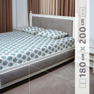 نیم ست ملحفه پنبه‌ای کد 07 عرض 180 سانت