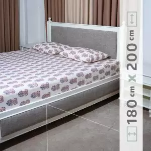 نیم ست ملحفه پنبه‌ای کد 09 عرض 180 سانت
