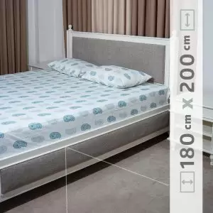 نیم ست ملحفه پنبه‌ای کد 10 عرض 180 سانت