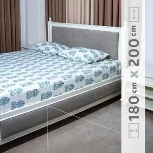 نیم ست ملحفه پنبه‌ای کد 14 عرض 180 سانت